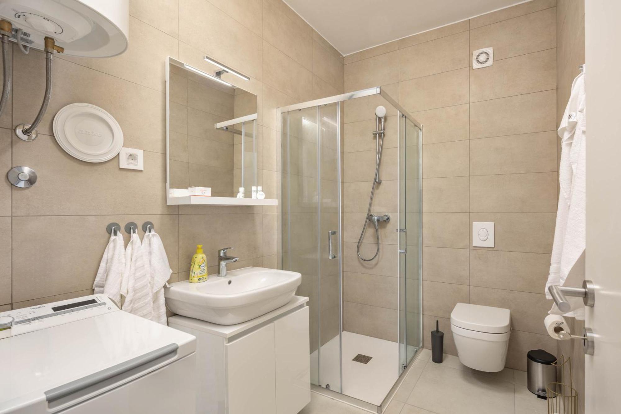 Seafront Villa Andrijana - Happy Rentals Plomin Bagian luar foto