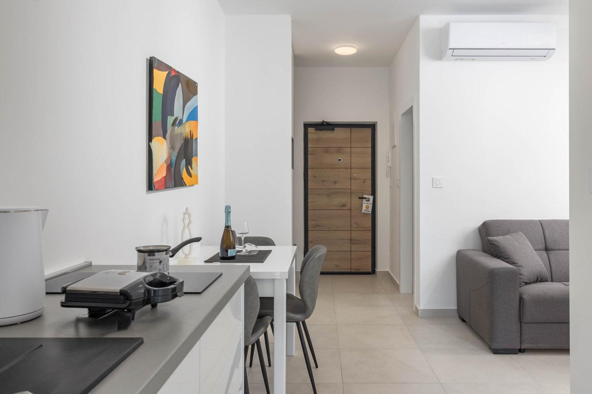 Seafront Villa Andrijana - Happy Rentals Plomin Bagian luar foto