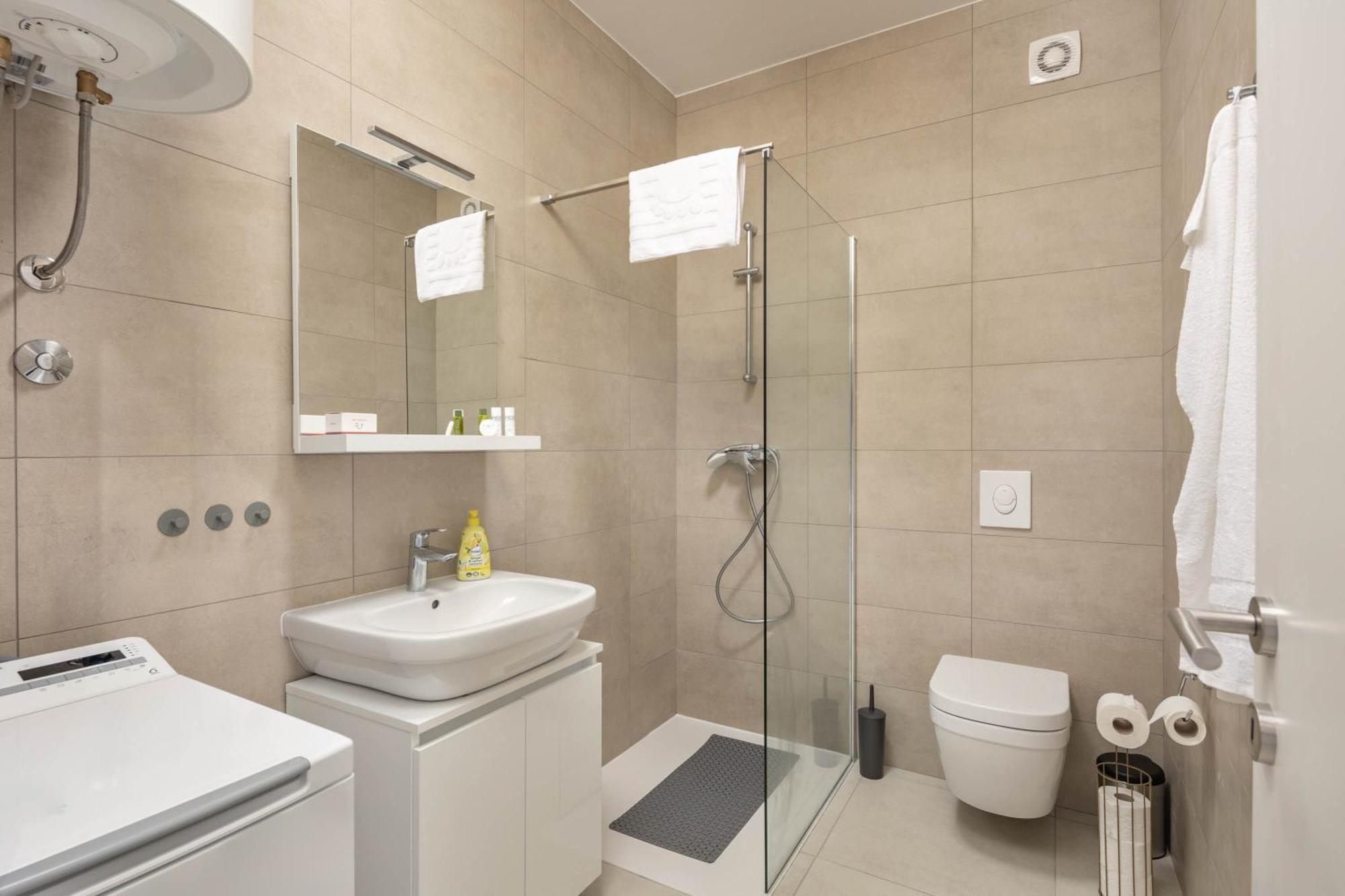 Seafront Villa Andrijana - Happy Rentals Plomin Bagian luar foto